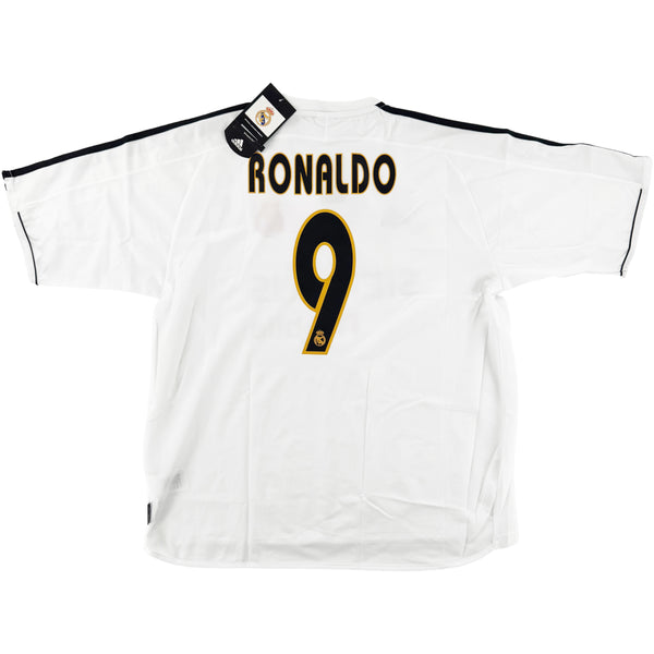 2003-04 Real Madrid Thuis Shirt Ronaldo - Oldschool Voetbalshirts