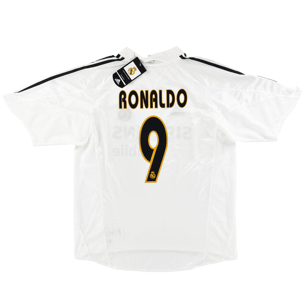 2004-05 Real Madrid Thuis Shirt Ronaldo - Oldschool Voetbalshirts