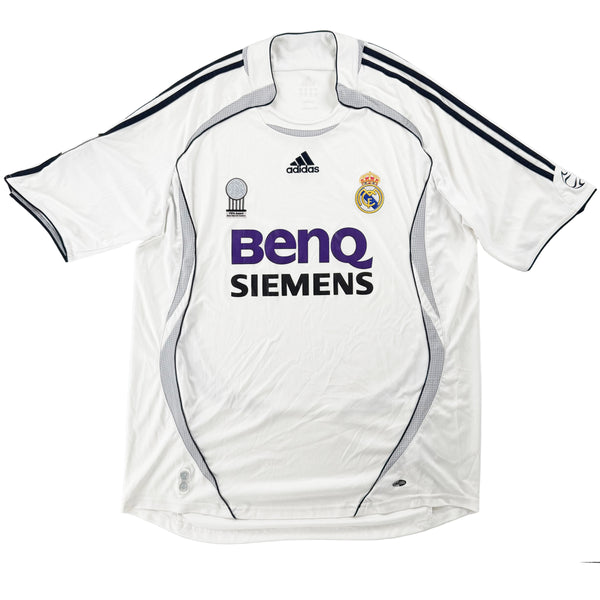 2006-07 Real Madrid Thuis Shirt - 9/10 - (XL) - Oldschool Voetbalshirts