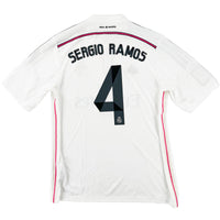 2014-15 Real Madrid Thuis Shirt Sergio Ramos - Oldschool Voetbalshirts