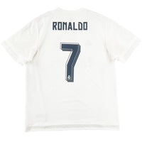2015-16 Real Madrid Thuis Shirt Ronaldo - Oldschool Voetbalshirts