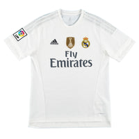 2015-16 Real Madrid Thuis Shirt - 8/10 - (M) - Oldschool Voetbalshirts