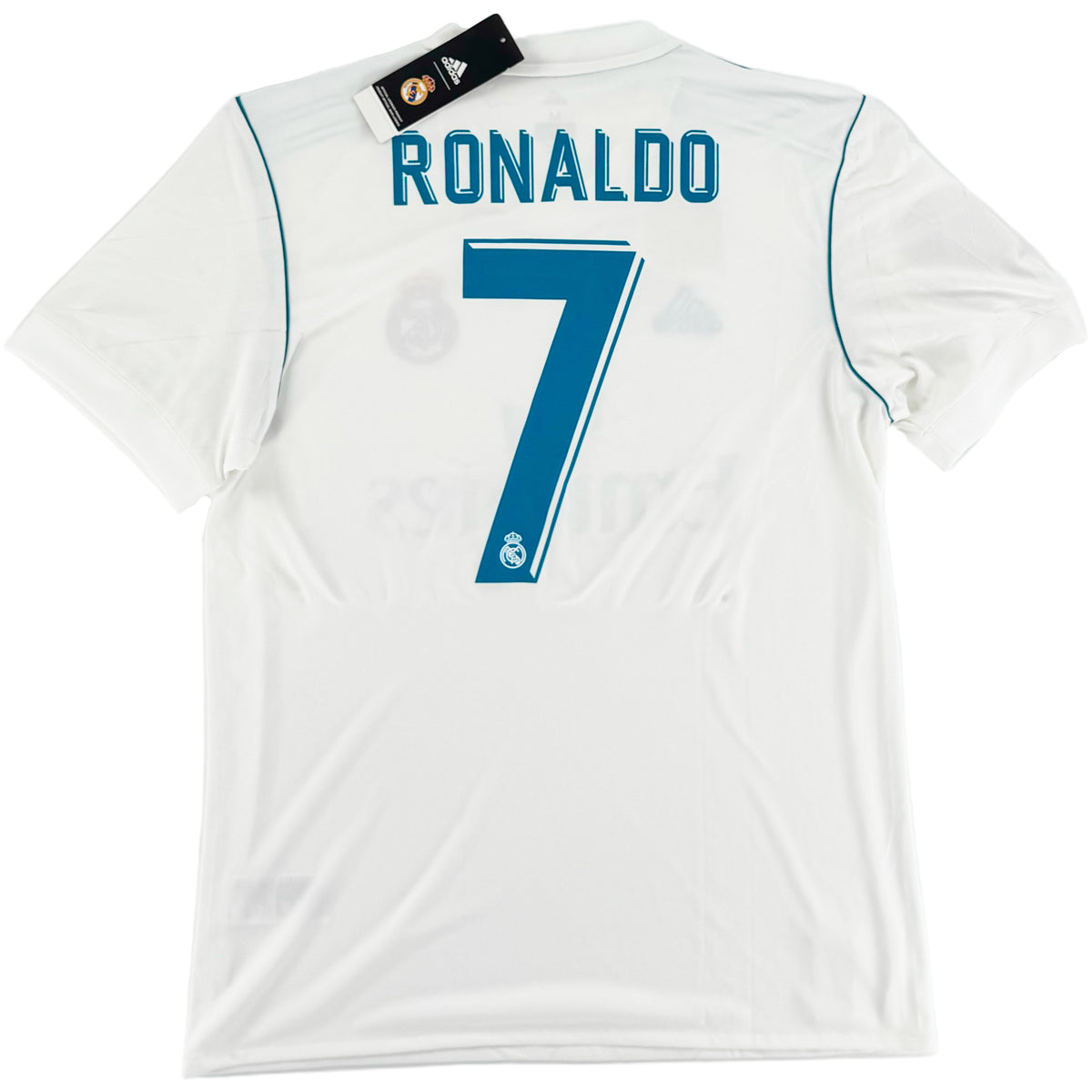 2017-18 Real Madrid Thuis Shirt Ronaldo #7 - Nieuw - (M) - Oldschool Voetbalshirts