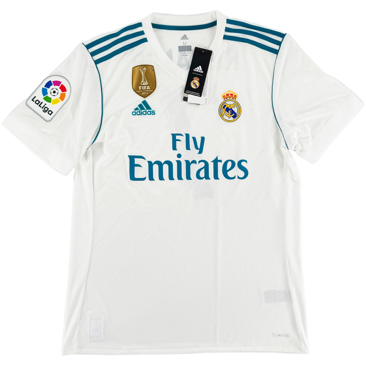 2017-18 Real Madrid Thuis Shirt Ronaldo #7 - Nieuw - (M) - Oldschool Voetbalshirts