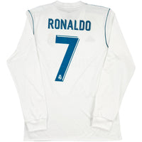 2017-18 Real Madrid Thuis Shirt Ronaldo - Oldschool Voetbalshirts