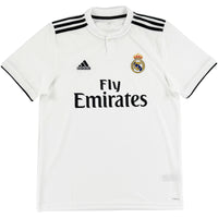 2018-19 Real Madrid Thuis Shirt - 10/10 - (M) - Oldschool Voetbalshirts