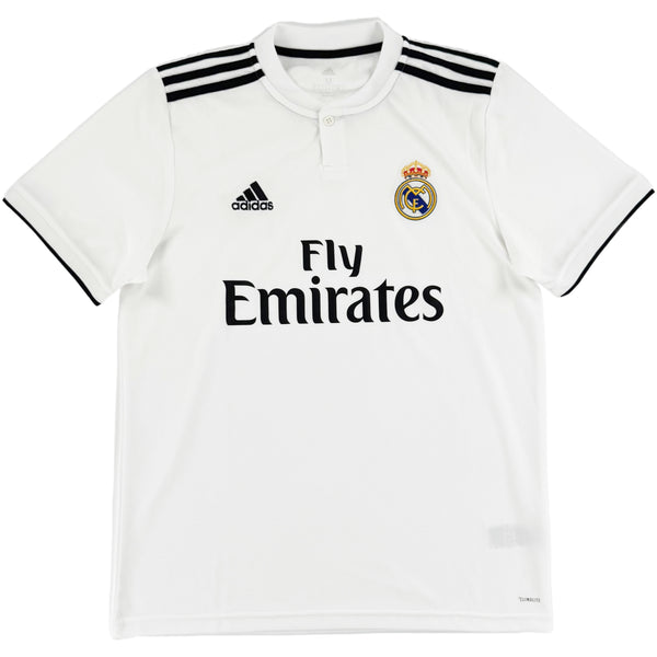 2018-19 Real Madrid Thuis Shirt - 10/10 - (M) - Oldschool Voetbalshirts