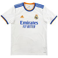 2021-22 Real Madrid Thuis Shirt - 8/10 - (M) - Oldschool Voetbalshirts