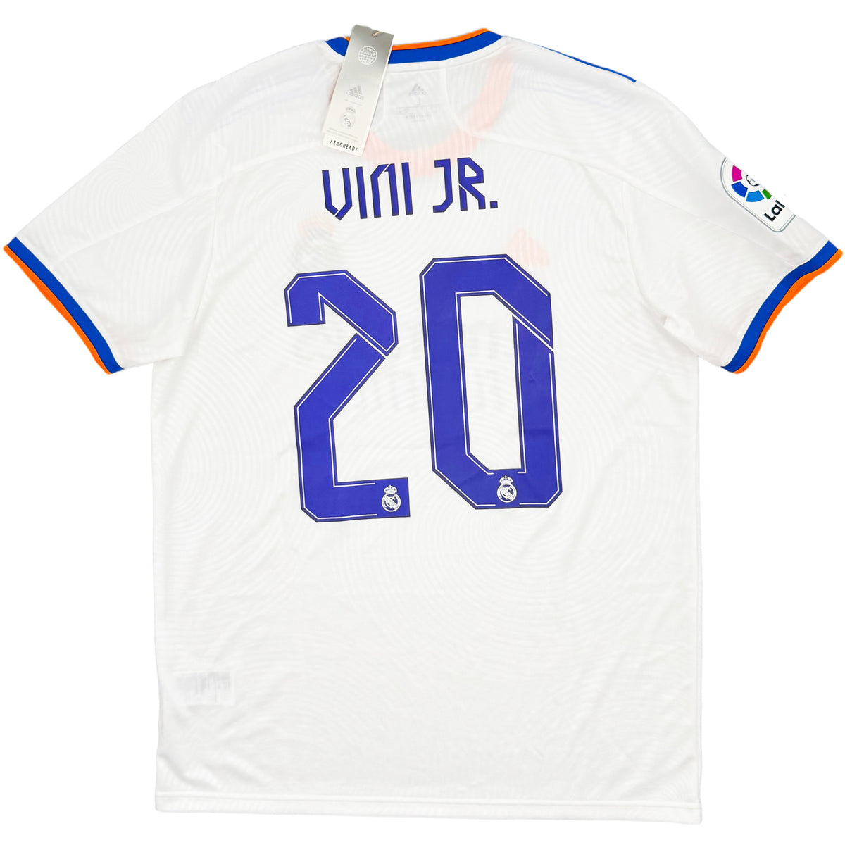 2021-22 Real Madrid Thuis Shirt Vinicius Jr - Oldschool Voetbalshirts