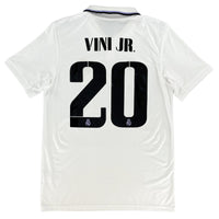 2022-23 Real Madrid Thuis Shirt Vini Jr. #20 - 10/10 - (M) - Oldschool Voetbalshirts