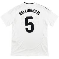 2024-25 Real Madrid Thuis Shirt Bellingham #5 - 10/10 - (M) - Oldschool Voetbalshirts