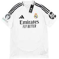 2024-25 Real Madrid Thuis Shirt Vinicius Jr #7 - Nieuw - (M)