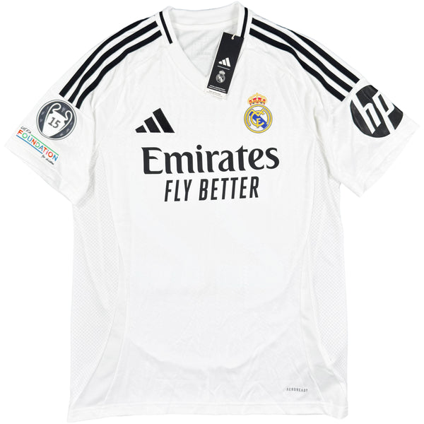 2024-25 Real Madrid Thuis Shirt Vinicius Jr #7 - Nieuw - (M)