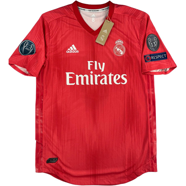2018-19 Real Madrid Player Issue Derde Shirt Kroos #8 - 10/10 - (L) - Oldschool Voetbalshirts