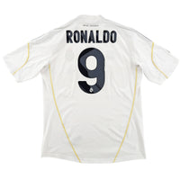 2009-10 Real Madrid Thuis Shirt Ronaldo #9 - 8/10 - (L)