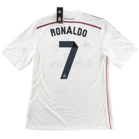 2014-15 Real Madrid Home Shirt Ronaldo #7 - New - (L)