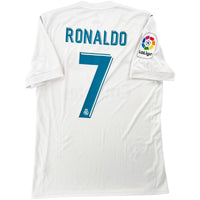 2017-18 Real Madrid Thuis Shirt Ronaldo #7 - 9/10 - (M) - Oldschool Voetbalshirts