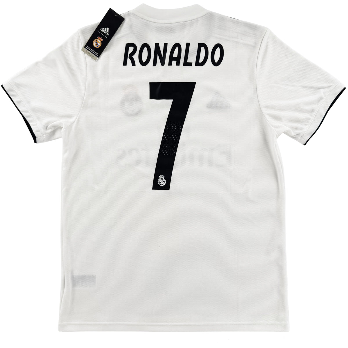 2018-19 Real Madrid Thuis Shirt Ronaldo #7 - Nieuw - (M) - Oldschool Voetbalshirts