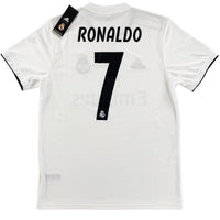 2018-19 Real Madrid Thuis Shirt Ronaldo #7 - Nieuw - (M) - Oldschool Voetbalshirts