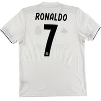 2018-19 Real Madrid Thuis Shirt Ronaldo #7 - 8/10 - (M) - Oldschool Voetbalshirts