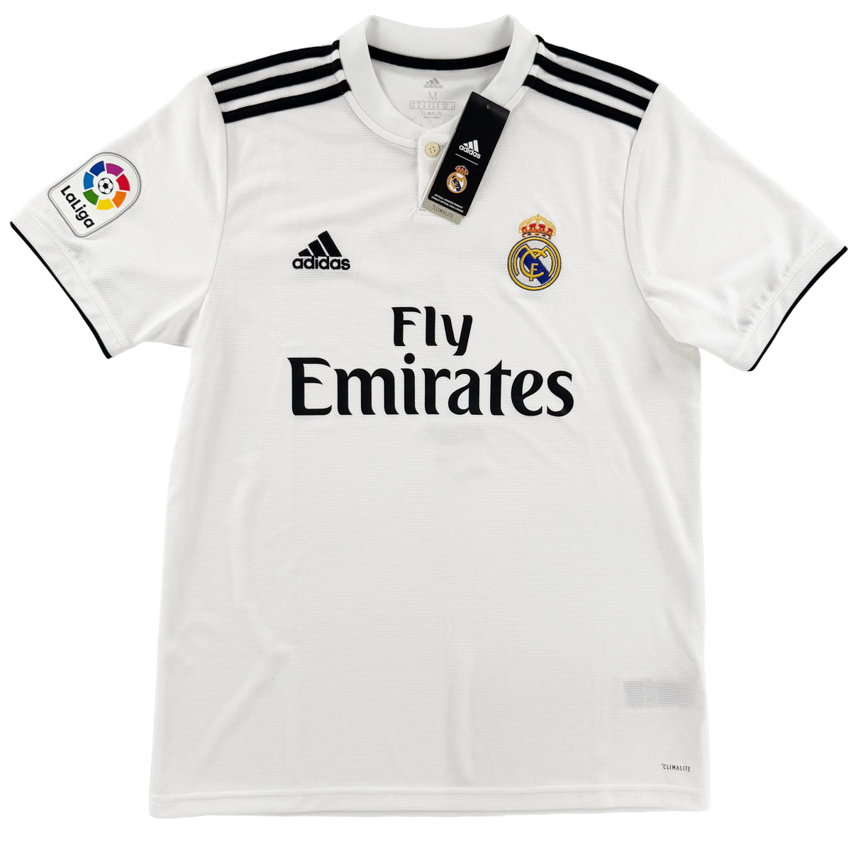 2018-19 Real Madrid Thuis Shirt Ronaldo #7 - Nieuw - (M) - Oldschool Voetbalshirts