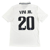 2022-23 Real Madrid Thuis Shirt Vini Jr. #20 - 8/10 - (L) - Oldschool Voetbalshirts