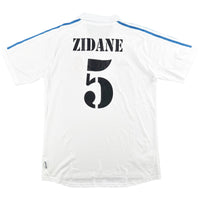2001-02 Real Madrid Thuis Shirt Zidane #5 - 10/10 - (XL)