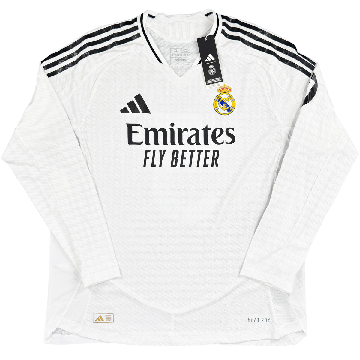 2024-25 Real Madrid Authentic Thuis Shirt Bellingham #5 - Nieuw - (XL)