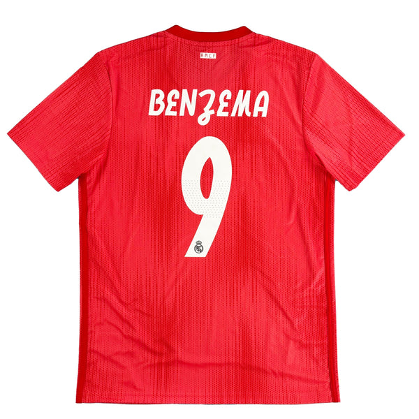 2018-19 Real Madrid Derde Shirt Benzema #9 - 9/10 - (M) - Oldschool Voetbalshirts