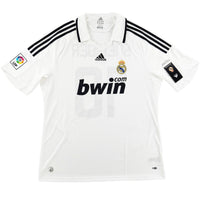 2008-09 Real Madrid Thuis Shirt Sneijder #10 - Nieuw - (XL)
