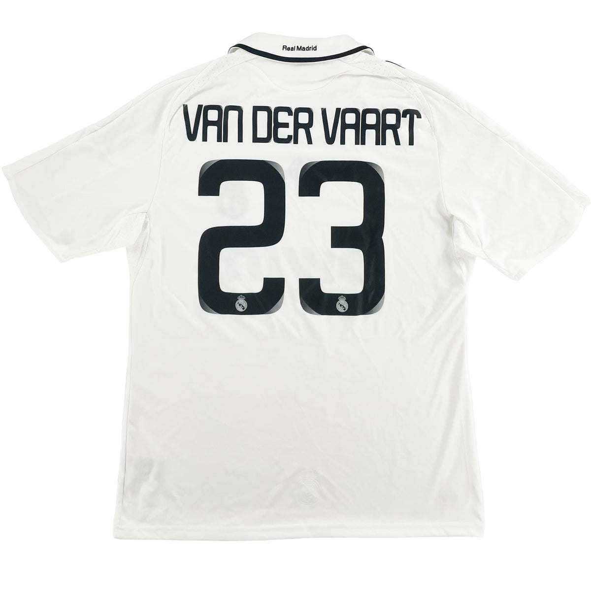 2008-09 Real Madrid Home Shirt Van Der Vaart #23 - 8/10 - (L)