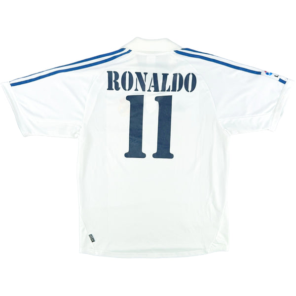 2001-02 Real Madrid Thuis Shirt Ronaldo - Oldschool Voetbalshirts