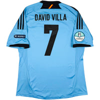 2012 Spanje EK Uit Shirt Villa - Oldschool Voetbalshirts