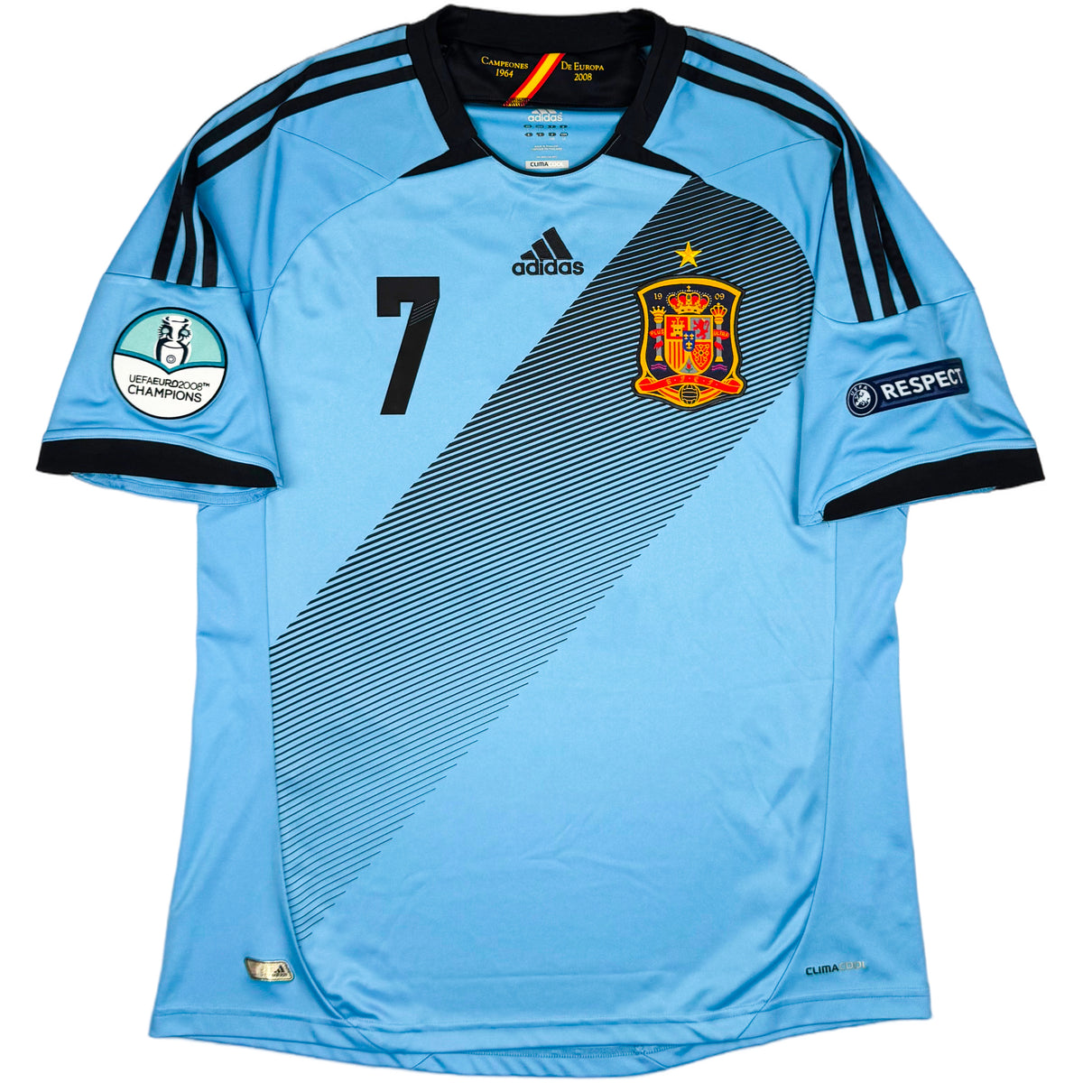 2012 Spanje EK Uit Shirt Villa - Oldschool Voetbalshirts