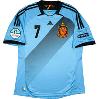 2012 Spanje EK Uit Shirt Villa - Oldschool Voetbalshirts