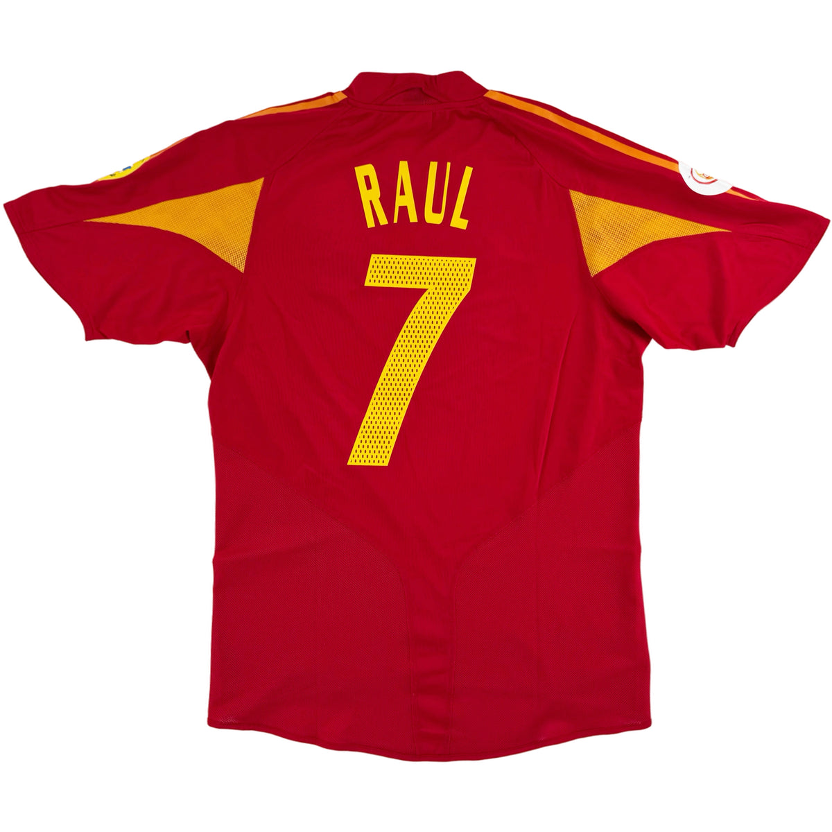 2004 Spanje EK Thuis Shirt Raul #7 - 10/10 - (M) - Oldschool Voetbalshirts