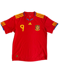 Spain - Home Shirt - TORRES #9 - 2010 World Cup - Size M