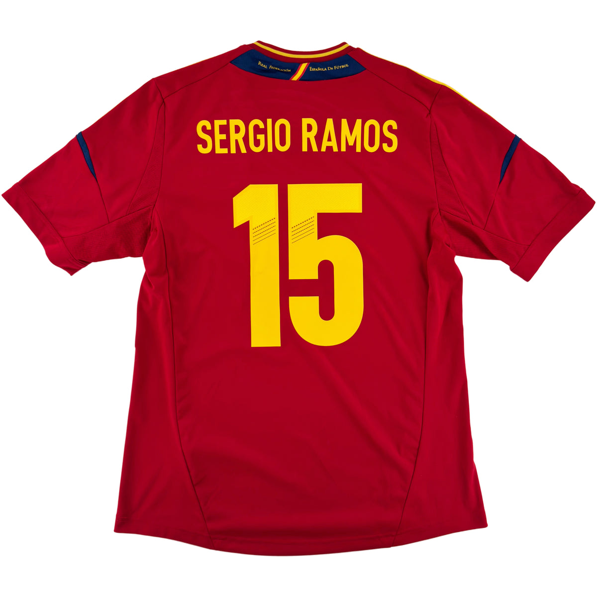 2012 Spanje EK Thuis Shirt Sergio Ramos - Oldschool Voetbalshirts