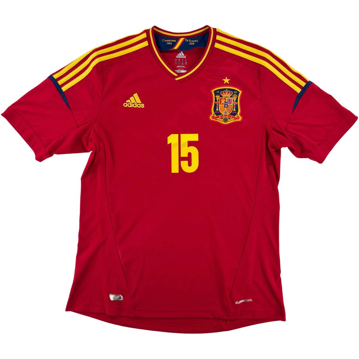 2012 Spanje EK Thuis Shirt Sergio Ramos - Oldschool Voetbalshirts