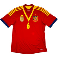 2013-14 Spanje Thuis Shirt Iniesta - Oldschool Voetbalshirts