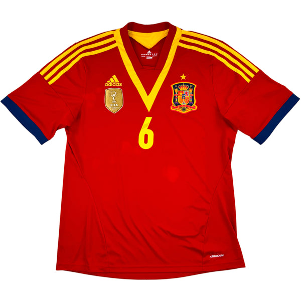 2013-14 Spanje Thuis Shirt Iniesta - Oldschool Voetbalshirts