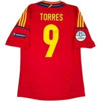 2012 Spanje EK Thuis Shirt Torres - Oldschool Voetbalshirts