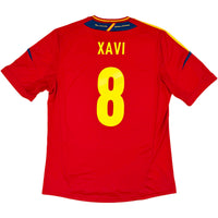 2012 Spanje EK Thuis Shirt Xavi - Oldschool Voetbalshirts