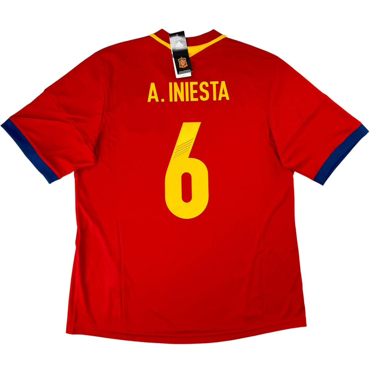 2013-14 Spanje Thuis Shirt Iniesta - Oldschool Voetbalshirts