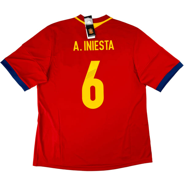 2013-14 Spanje Thuis Shirt Iniesta - Oldschool Voetbalshirts