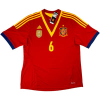 2013-14 Spanje Thuis Shirt Iniesta - Oldschool Voetbalshirts