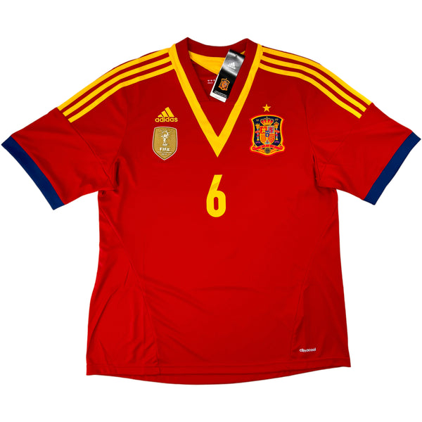 2013-14 Spanje Thuis Shirt Iniesta - Oldschool Voetbalshirts