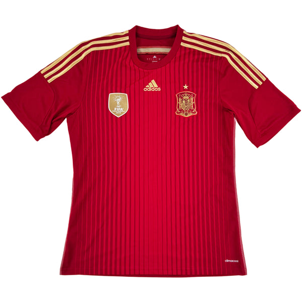 2014 Spanje WK Thuis Shirt - 9/10 - (L) - Oldschool Voetbalshirts