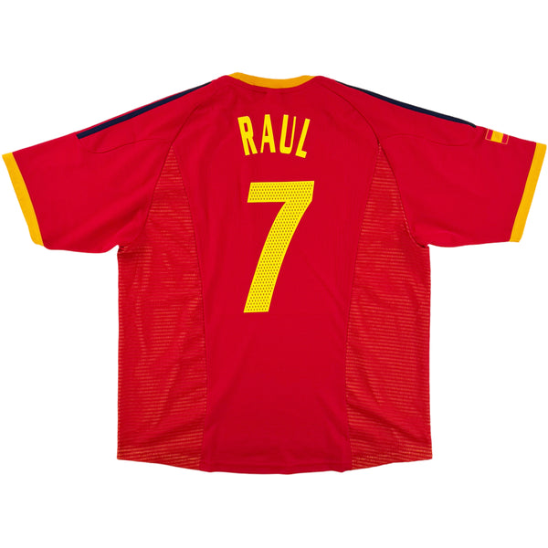 2002 Spanje WK Thuis Shirt Raul - Oldschool Voetbalshirts