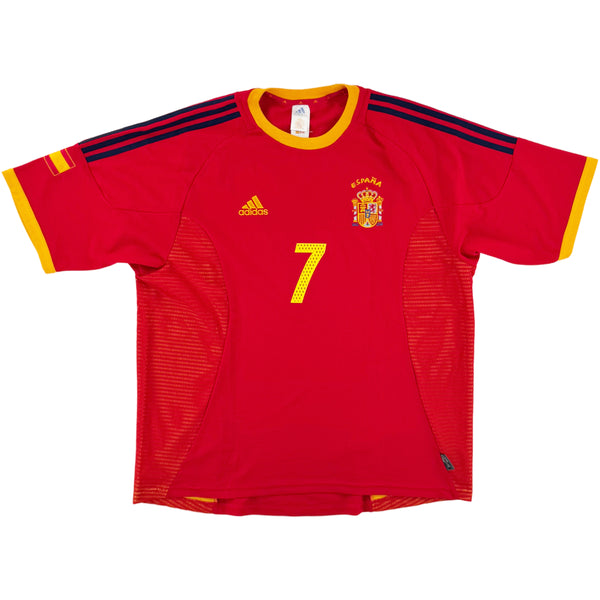 2002 Spanje WK Thuis Shirt Raul - Oldschool Voetbalshirts